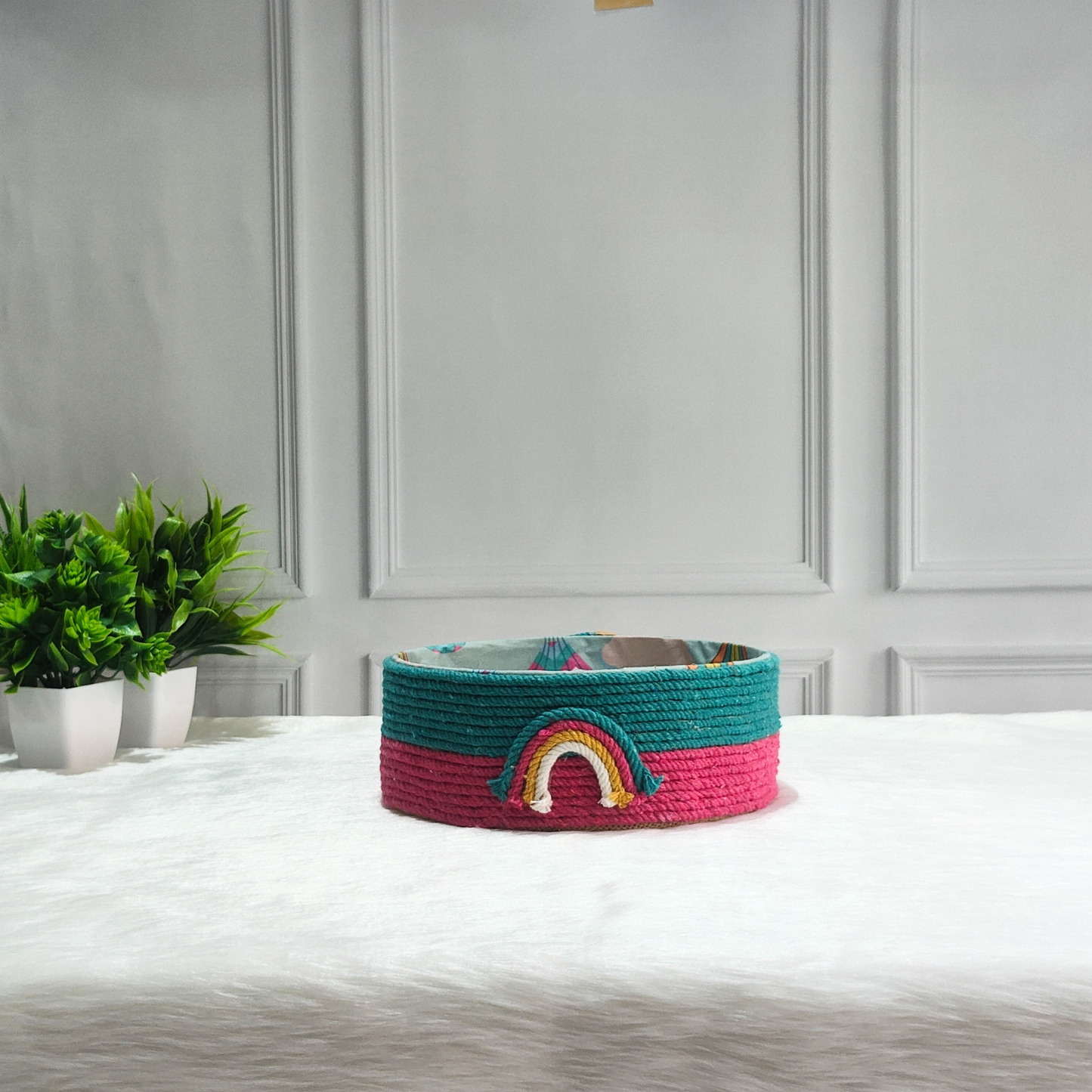 Hand Made Cotton Basket Pack of 2