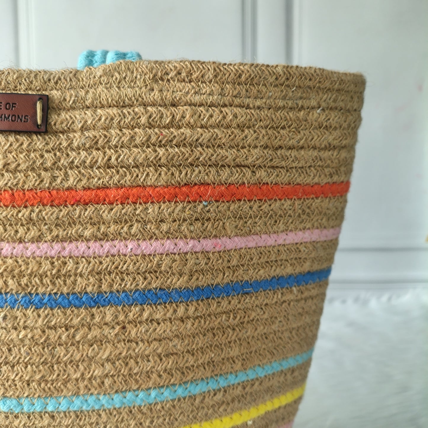 Jute Handmade Multicolor Tote Bag