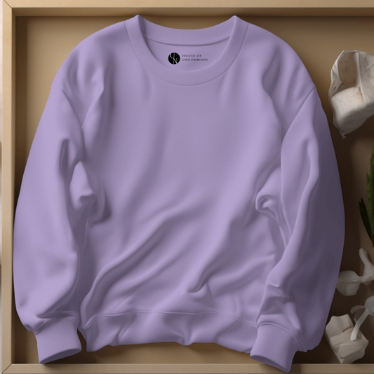 Iris Lavender Plain Men Sweatshirt