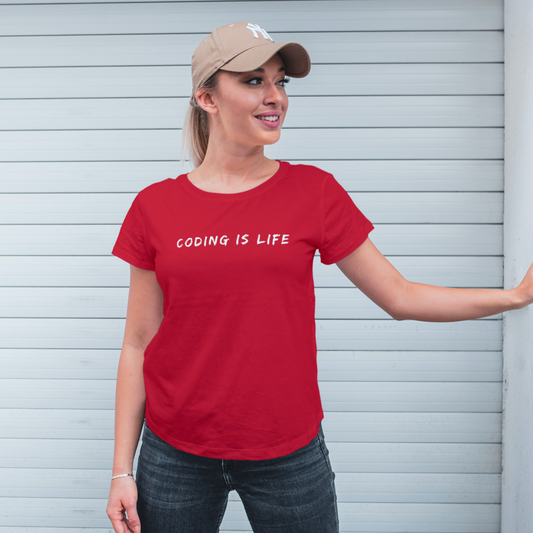 Coding is Life Women T shirt